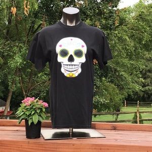Cazadores Tequila Black  T shirt Sugar skull L